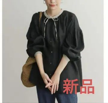 URBAN RESEARCH 어반 리서치 도어즈 바이컬러 리 블라우스