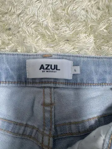 AZUL by MOUSSY 데미지 부츠컷 데님 L