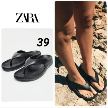 ZARA 토 샌들 검정 39 사이즈 품절 상품