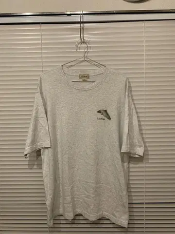 L.L.Bean 그레이 티셔츠 REG LARGE 물고기 디자인