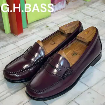 G.H.BASS WAYFARER 코인 로퍼 버건디 6 1/2