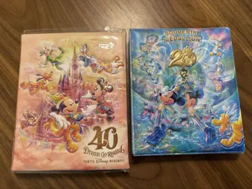 랜드 40주년 씨 20주년 디즈니 수베니어 메달 컬렉션 케이스