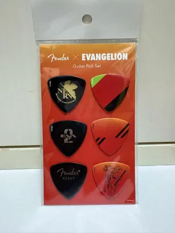 Fender x 에반게리온 기타 피크 세트
