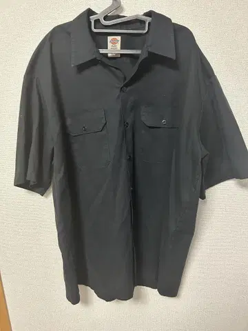 디키스 블랙 반팔 작업 셔츠 2XL