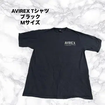 AVIREX 핀업걸 티셔츠 BLACK