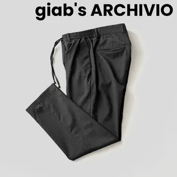 giabs 자브스 마사치오 1플리츠 울 스트레치 팬츠