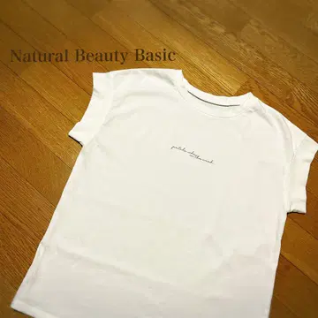[ NBB ] 절개 슬리브 로고 T셔츠