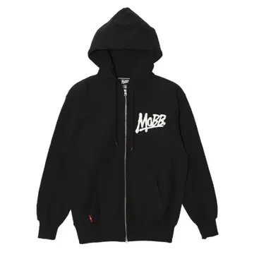 MOBB 블랙 지퍼 업 파커