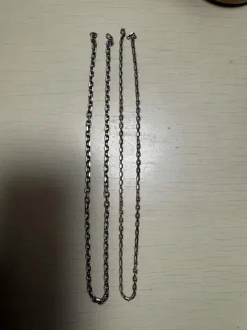 고로즈 가는 각, 굵은 각 체인만