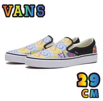 [미사용 새상품] Vans 패치워크 패턴 슬립온 29cm