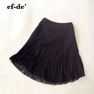 EFDE 플리츠 스커트 9 엘레강트 코디 블랙