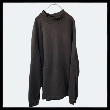 948 UNIQLO U [XL] 모크넥 풀오버 무지 다크 그레이