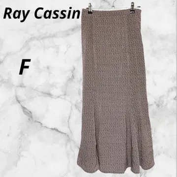 Ray Cassin 레이 카즌 머메이드 플레어 롱 스커트 지오메트릭