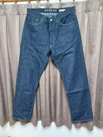 덴험 다크 블루 데님 와이드 팬츠