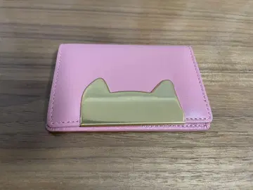 TSUMORI CHISATO 고양이 귀 디자인 카드 케이스 핑크