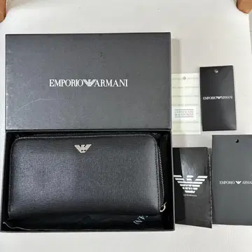 미품 EMPORIO ARMANI 블랙 장지갑