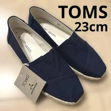 TOMS 23cm 네이비 로프 슬리퍼 알파르가다 신품 토마스