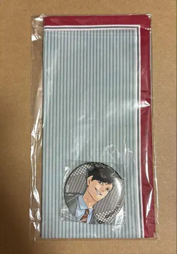 하이큐!! 상품 캔 배지 손수건 쿠로오 테츠로