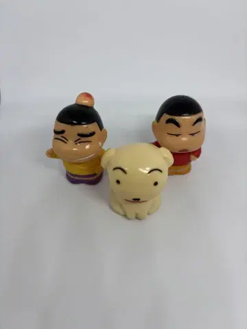 레트로 크레용 신짱 피규어 3체 세트