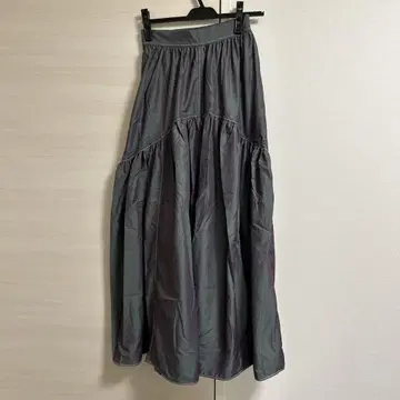 MAISON SPECIAL 샴브레이 롱 스커트