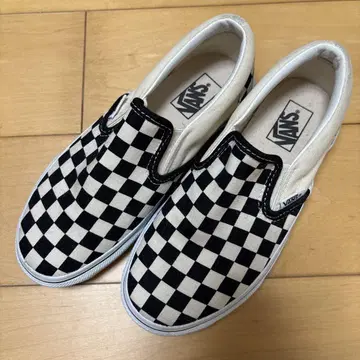 VANS 체크 패턴 슬리퍼