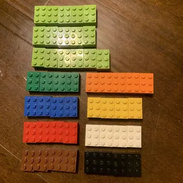 LEGO 레고 다색 2x3 블록 세트 49개