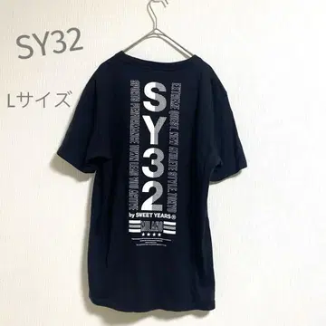 백 로고 티셔츠 S-32 B-32 L 사이즈