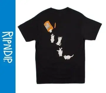 RIPNDIP 티셔츠 NERMAL PILLS 티셔츠 블랙 S 사이즈