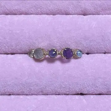 아가트 멀티 컬러 k10 반지 13호