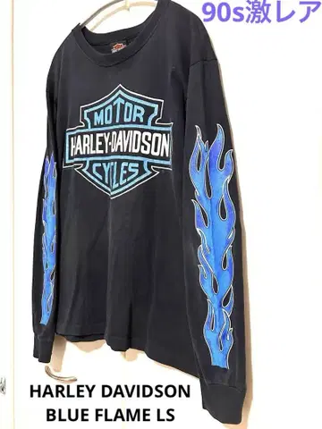 HARLEY-DAVIDSON 블루 프레임 긴팔 T셔츠