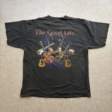 The Good Life 기타 양면 프린트 티셔츠 XL 블랙
