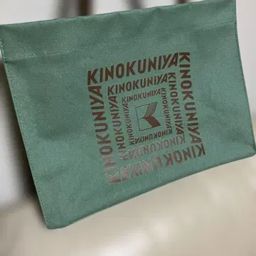 기노쿠니야 가죽 핸들 토트 백