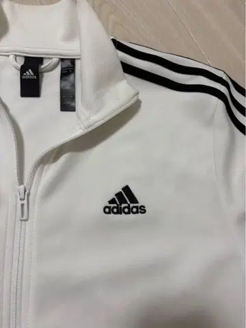 adidas 화이트 집업 저지