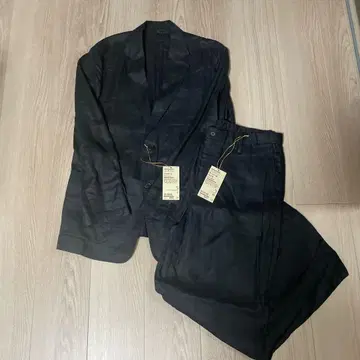 무인양품 린넨 워싱 자켓 테이퍼드 팬츠 셋업