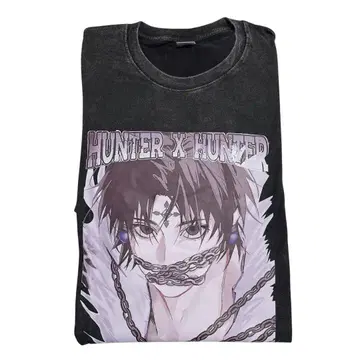HUNTER x HUNTER 클로로 T셔츠 오버 사이즈 빈티지
