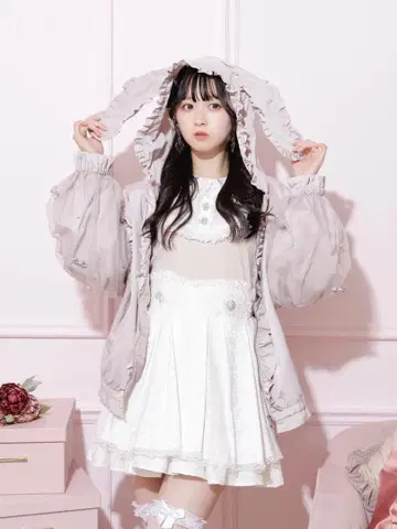 노에미 노에미 토끼 귀 후드 블레이저 파커