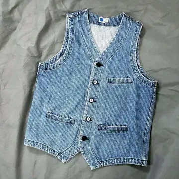 JAPAN BLUE JEANS 데님 베스트 라이트 인디고 L 빅