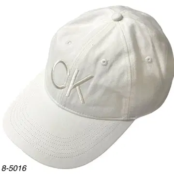 [새상품] Calvin Klein CK 자수 로고 캡 화이트 여성용