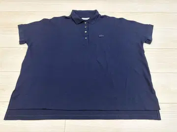 라코스테 LACOSTE 피케 셔츠 여성용 네이비 심플 무지 L