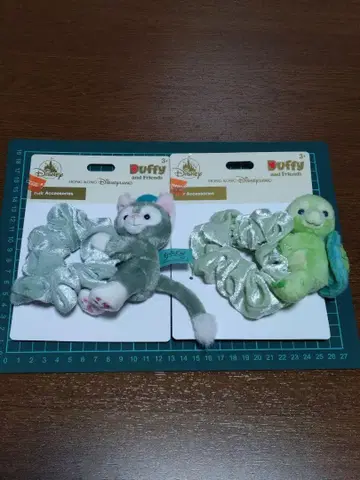홍콩 디즈니랜드 젤라토니 오르멜 스크런치 머리끈 봉제 인형