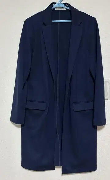 로즈 버드 네이비 롱 코트 사이즈 F