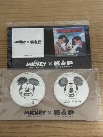 킨프리 미키 & 프렌즈 팝업 스토어 캔 배지 세트 판매