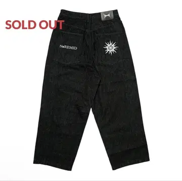 NOREMID RIGIT SUPER BAGGY DENIM -Black-