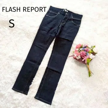 플래시리포트 스키니 청바지 스트레이트 인디고 블루 S 4839
