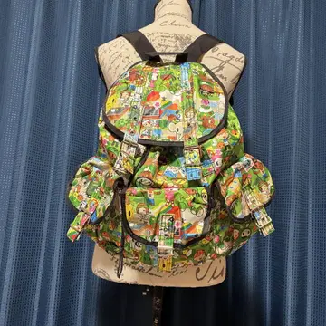 화려한 백팩 그린 선인장 가방