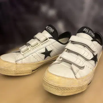 90's 컨버스 원스타 벨크로 가죽 스니커즈 (레어)