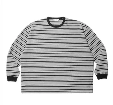 cootie Supima Border Oversized L/S Tee