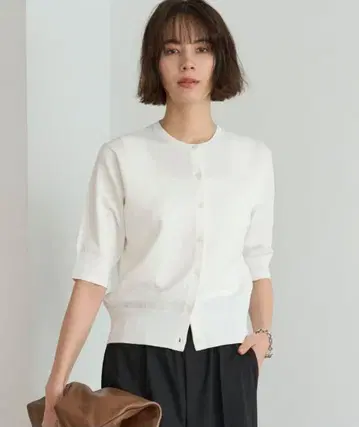 UNFILO 다기능 카디건 화이트