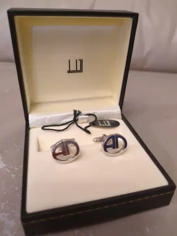 dunhill 커프링크스 실버 새상품 (박스형)