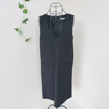 자연미 BASIC 스트레이트 점퍼 스커트 블랙
